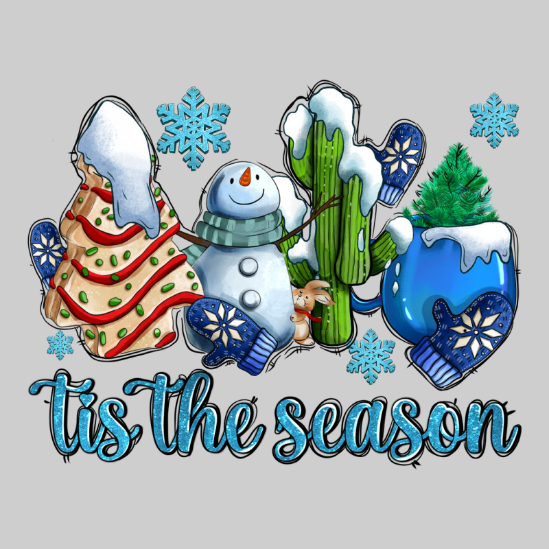Tis The Season Christmas Tree  Cake Winter And Snowman Premium Tee by AdoDesignShop | Teevron