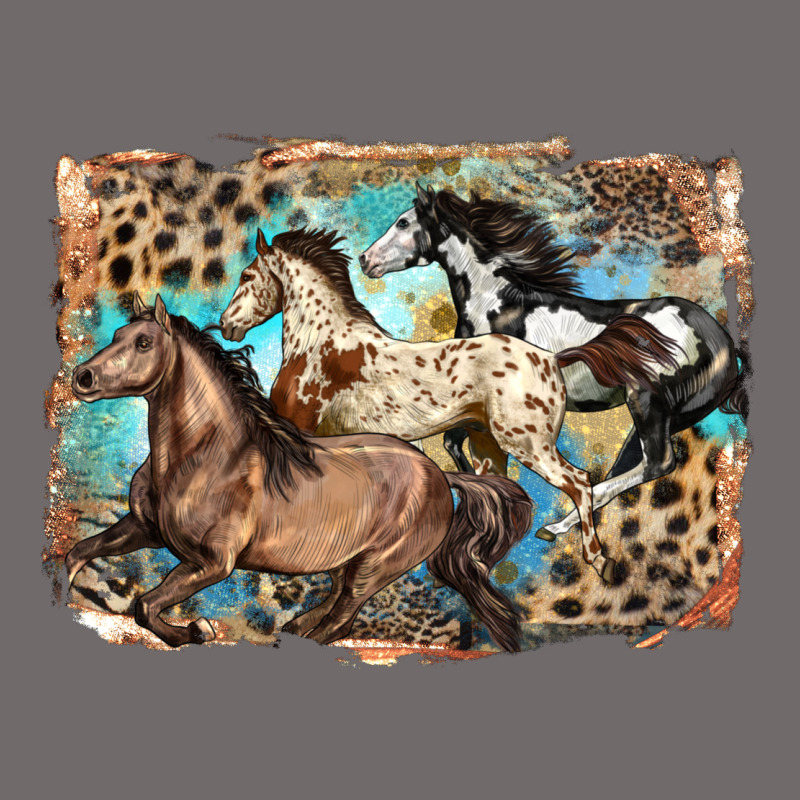 3 Western Horses Running Free Urban Heavy Tee by LillyAllenDesigns | Teevron