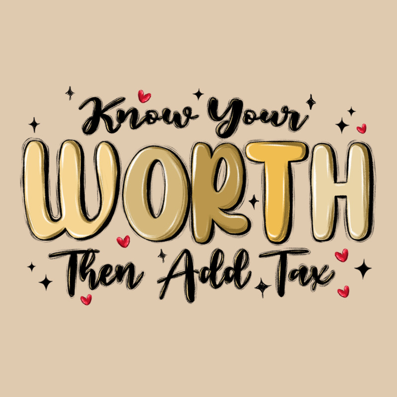 Know Your Worth Heavyweight Sweatshirt by MaliasSmallBusiness | Teevron