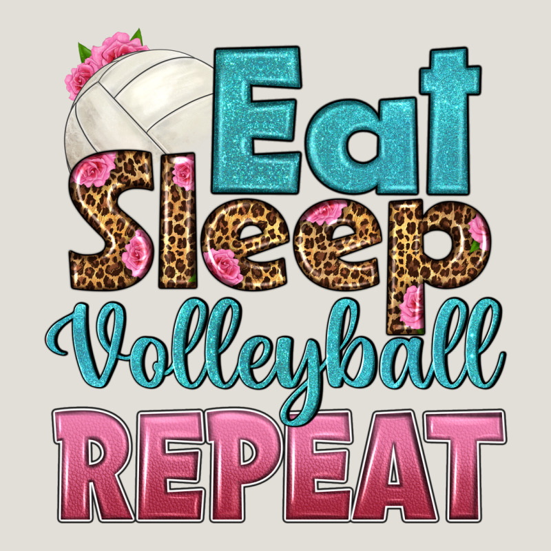 Eat Sleep Volleyball Repeat Heavy Core Tee by HRA Design Shop | Teevron