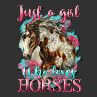 Just A Girl Who Loves Horses Mustang Urban Heavy Tee | Teevron