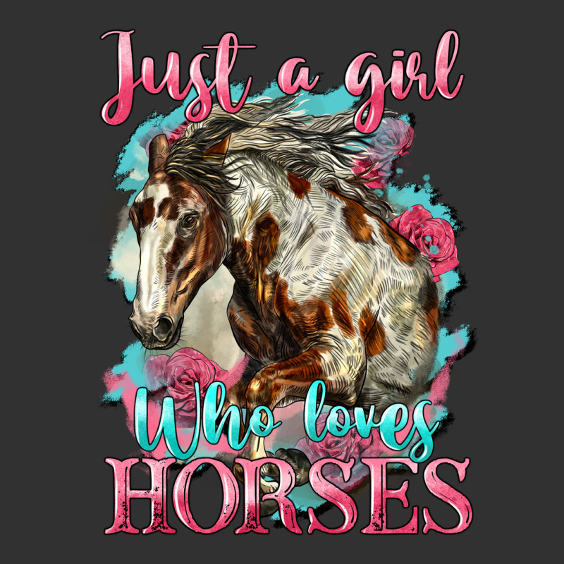 Just A Girl Who Loves Horses Mustang Urban Heavy Tee by LillyAllenDesigns | Teevron