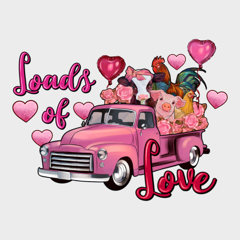 Loads Of Love Valentine's Day Farm Truck Urban Hoodie by FaDigitalArtStudio | Teevron