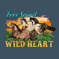 Free Spirit Wild Heart 3 Horses Urban Heavy Tee | Teevron