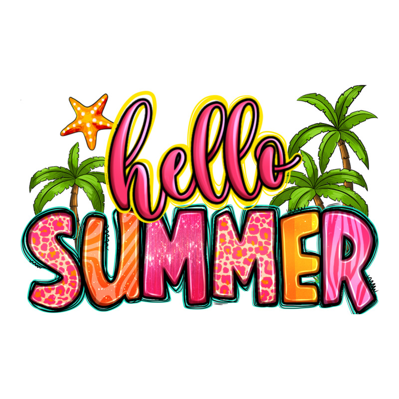 Hello Summer Ladies Tee by Zillion Design Studio | Teevron