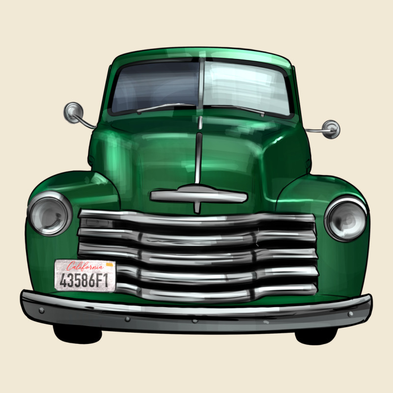 Western Green Truck Front View Premium Tee by FaDigitalArtStudio | Teevron