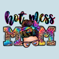Hot Mess Mom Messy Bun Ladies Tee | Teevron