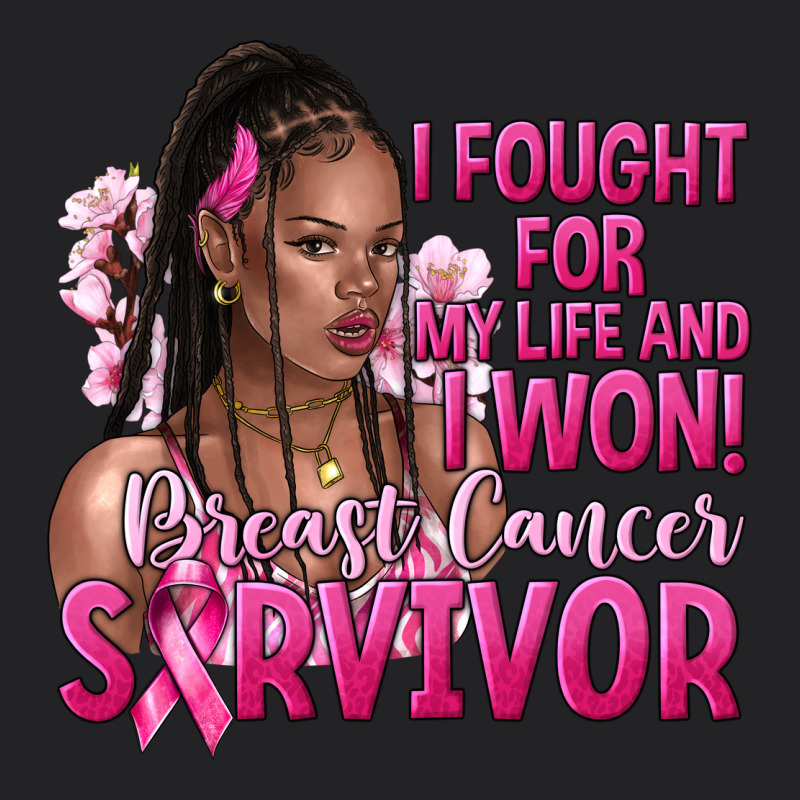 I Fought For My Life And I Won Afro Woman Vintage Tee by NancyCooperArtShop | Teevron