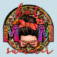 Hot Mom Summer Messy Bun Ladies Tee | Teevron