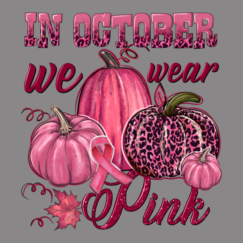 In October We Wear Pink Vintage Tee by NancyCooperArtShop | Teevron