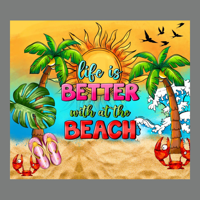 Life Is Better With At The Beach Premium Hoodie by TumblerDesignByShophia | Teevron