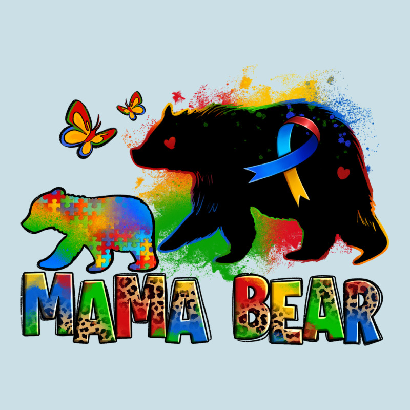 Mama Bear Autism Ladies Tee by Zillion Design Studio | Teevron