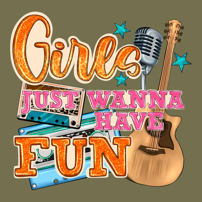 Girls Just Wanna Have Fun Vintage Hoodie by NancyCooperArtShop | Teevron