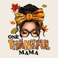 One Thankful Mama Afro Messy Bun Premium Sweatshirt | Teevron