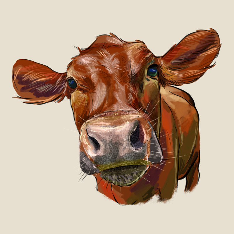 Red Angus Face Urban Heavy Tee by LillyAllenDesigns | Teevron