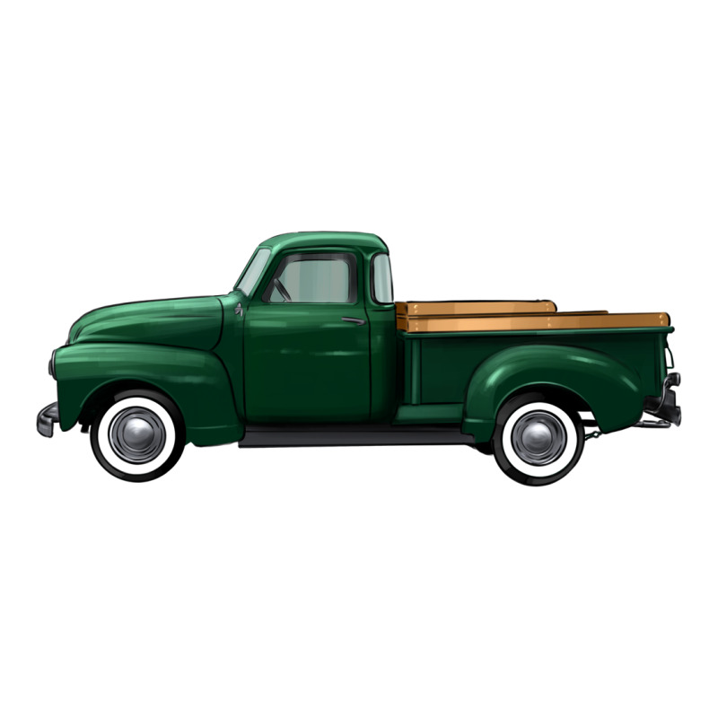 Western Green Truck Right Side View Premium Tee by FaDigitalArtStudio | Teevron