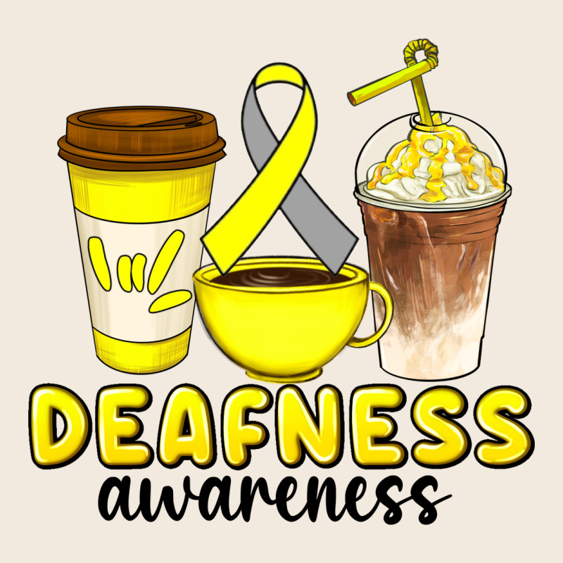Deafness Awareness Coffee Cups Zipper Hoodie by Artiststas | Teevron