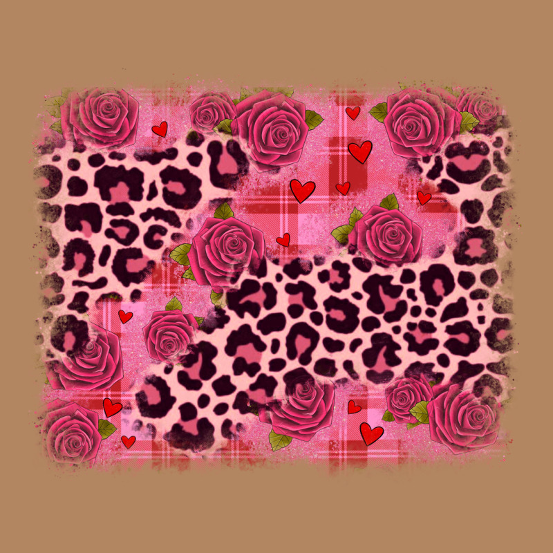 Valentine's Day Roses Leopard Background Long Sleeve Tee by JahusDesignShop | Teevron