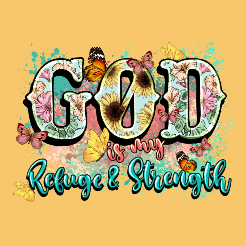 God Is My Refugee And Strength Vintage Hoodie by NancyCooperArtShop | Teevron