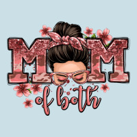 Mom Of Both Messy Bun Ladies Tee | Teevron