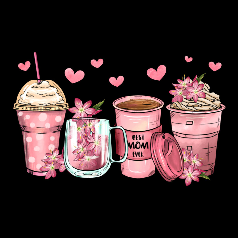 Mother's Day Floral Coffee Cups Ladies Tee by Zillion Design Studio | Teevron
