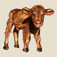 Red Angus Calf Urban Heavy Tee | Teevron