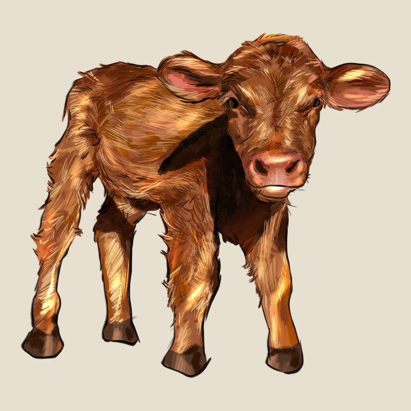 Red Angus Calf Urban Heavy Tee by LillyAllenDesigns | Teevron