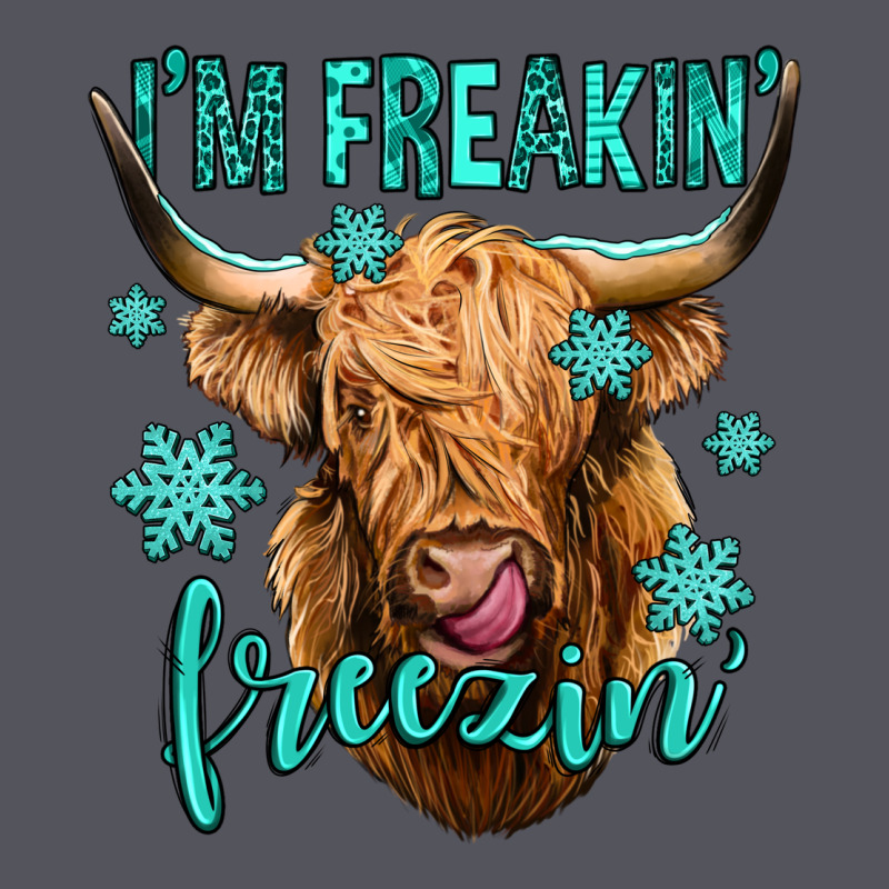 I'm Freakin Freezin Long Haired Cow Vintage Hoodie by Jasminsmagicworld | Teevron