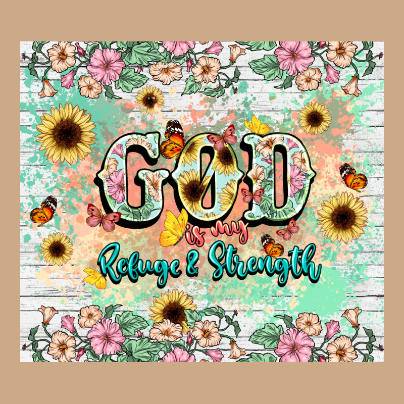 God Is My Refugee And Strength Vintage Hoodie by NancyCooperArtShop | Teevron