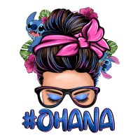 ohana stitch messy bun | Teevron