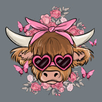 Cow With Flowers And Butterflies Heavyweight Sweatshirt | Teevron