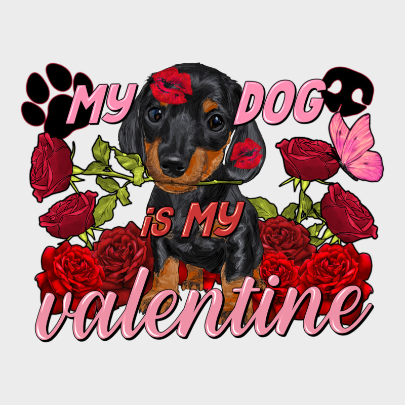 My Dog Is My Valentine's Day Urban Hoodie by FaDigitalArtStudio | Teevron
