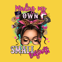 Minding My Own Small Business Messy Bun Premium Sweatshirt | Teevron
