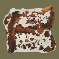 Hand Drawn Cowhide Cow Fur Vintage Hoodie | Teevron