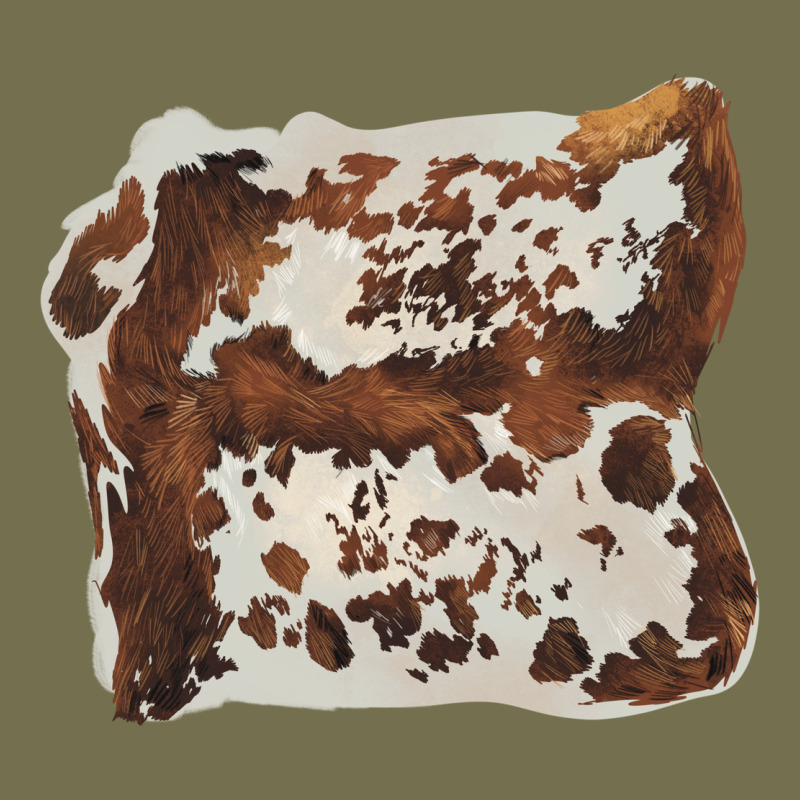 Hand Drawn Cowhide Cow Fur Vintage Hoodie by BarkalooDesign | Teevron