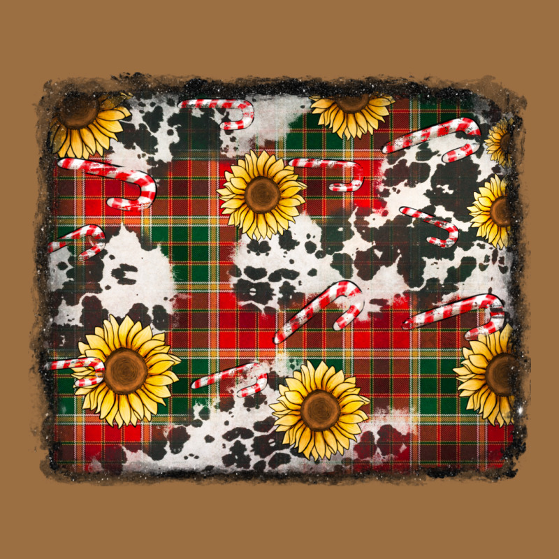 Cowhide Sunflowers Candy Canes Vintage Tee by Jasminsmagicworld | Teevron