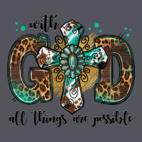 With God All Things Are Possible Gemstone Cross Vintage Hoodie | Teevron