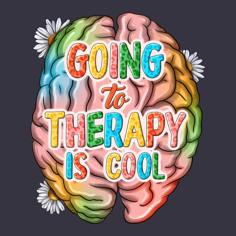 Going To Therapy Is Cool Vintage Hoodie by NancyCooperArtShop | Teevron