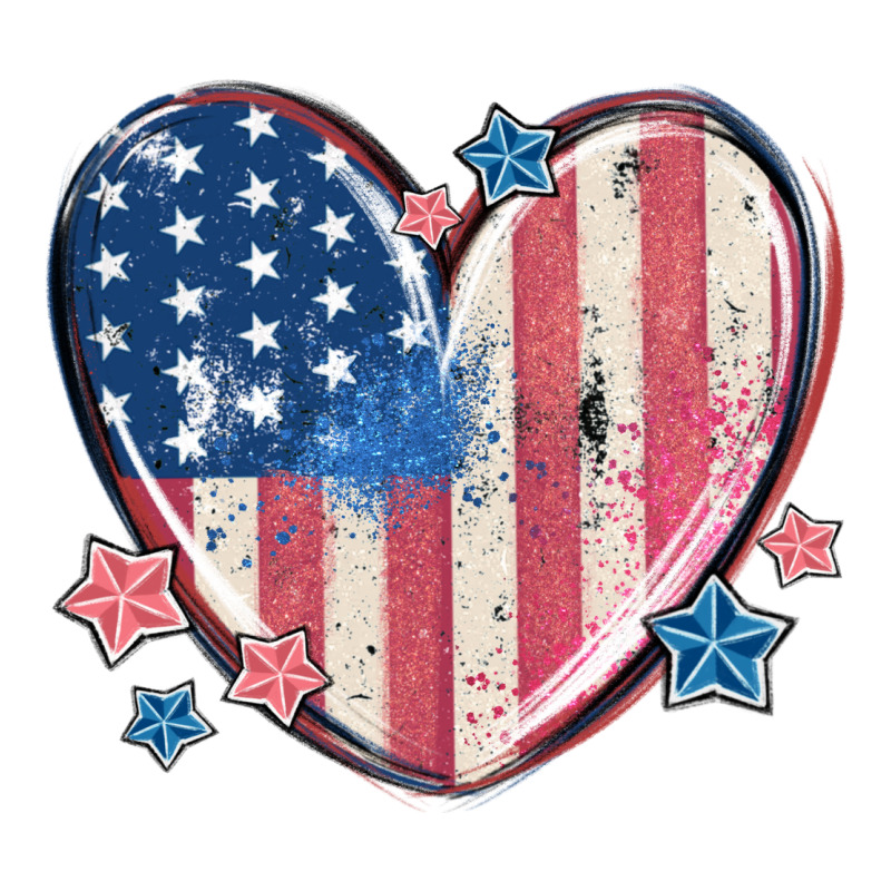 Usa Heart Classic Tee by MaliasSmallBusiness | Teevron
