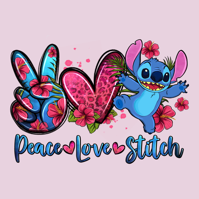 Peace Love Stitch Ladies Tee by Zillion Design Studio | Teevron