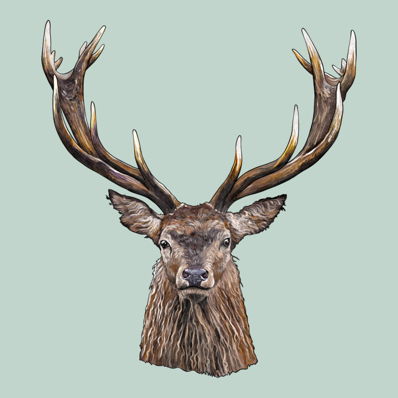 Elk Deer Head Zipper Hoodie by LillyAllenDesigns | Teevron