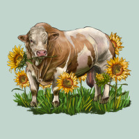 Simmental Bull With Sunflowers Zipper Hoodie | Teevron