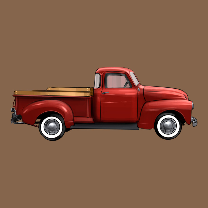 Western Red Truck Right Side View Premium Tee by FaDigitalArtStudio | Teevron