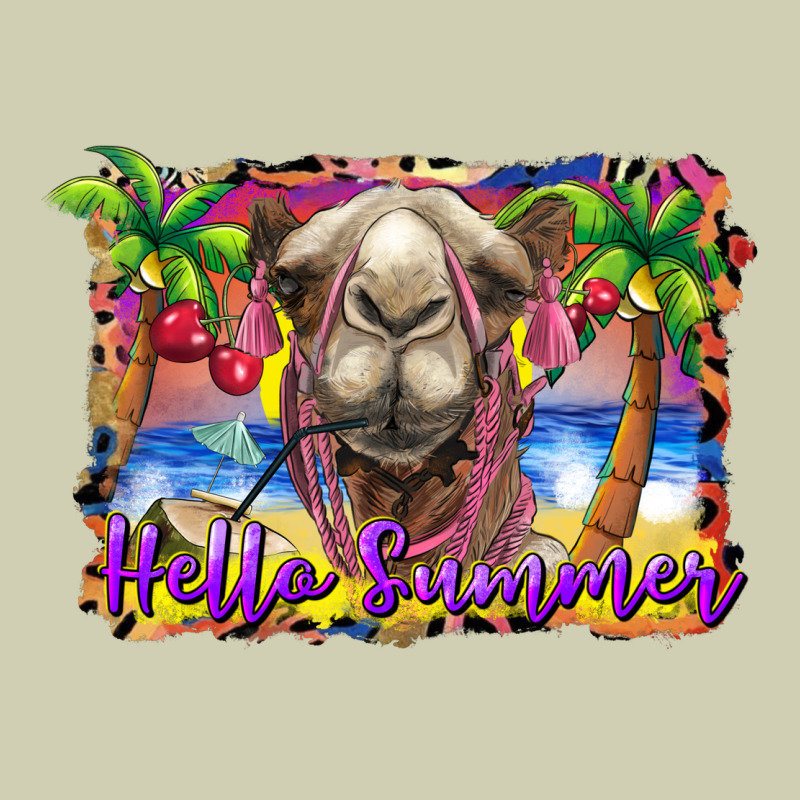 Hello Summer Camel At The Beach Heavy Core Tee by BarkalooDesign | Teevron