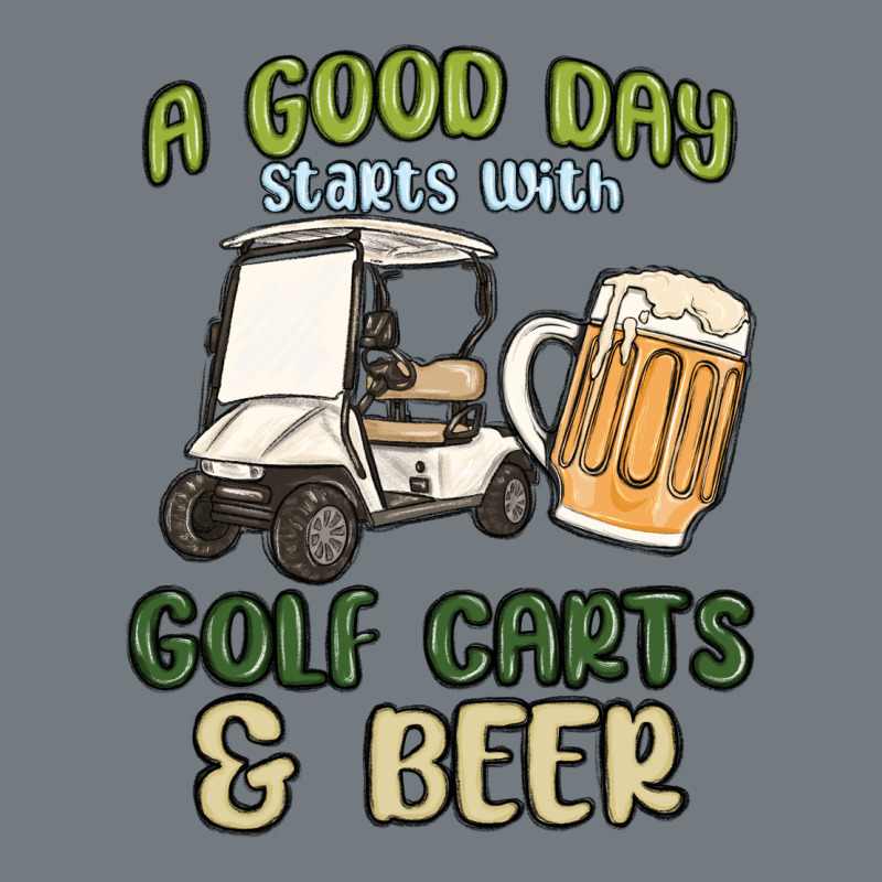 A God Day Starts With Golf Carts And Beer Heavyweight Sweatshirt by MaliasSmallBusiness | Teevron