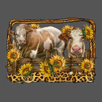Simmental Bull And Heifer With Sunflowers Zipper Hoodie | Teevron