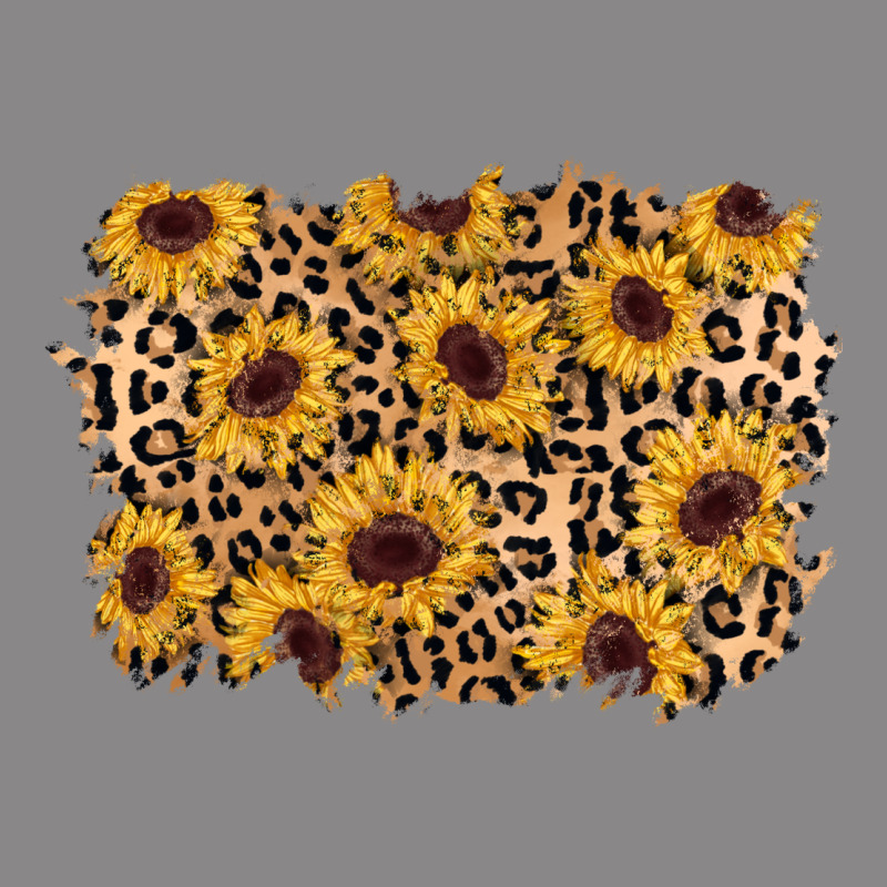 Sunflower Leopard Background Vintage Tee by AdoDesignShop | Teevron