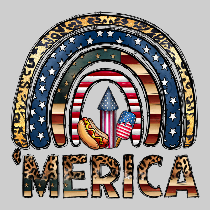 Merica Rainbow Premium Tee by CowhideDigitalArt | Teevron