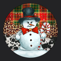 Western Snowman Christmas Ornament Vintage Tee | Teevron