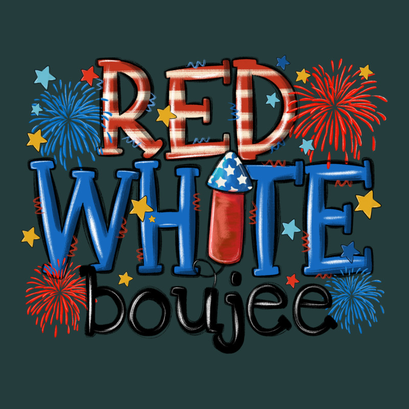 Red White Boujee Classic Tee by MaliasSmallBusiness | Teevron
